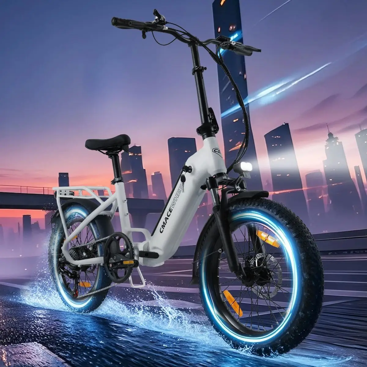 

CMACEWHEEL VT4 Urban Electric Bike 20"*3.0"Tires Maximum Speed25 KM/H Adult Electric Bike 36V 665Wpeak 13AH Electric Bike