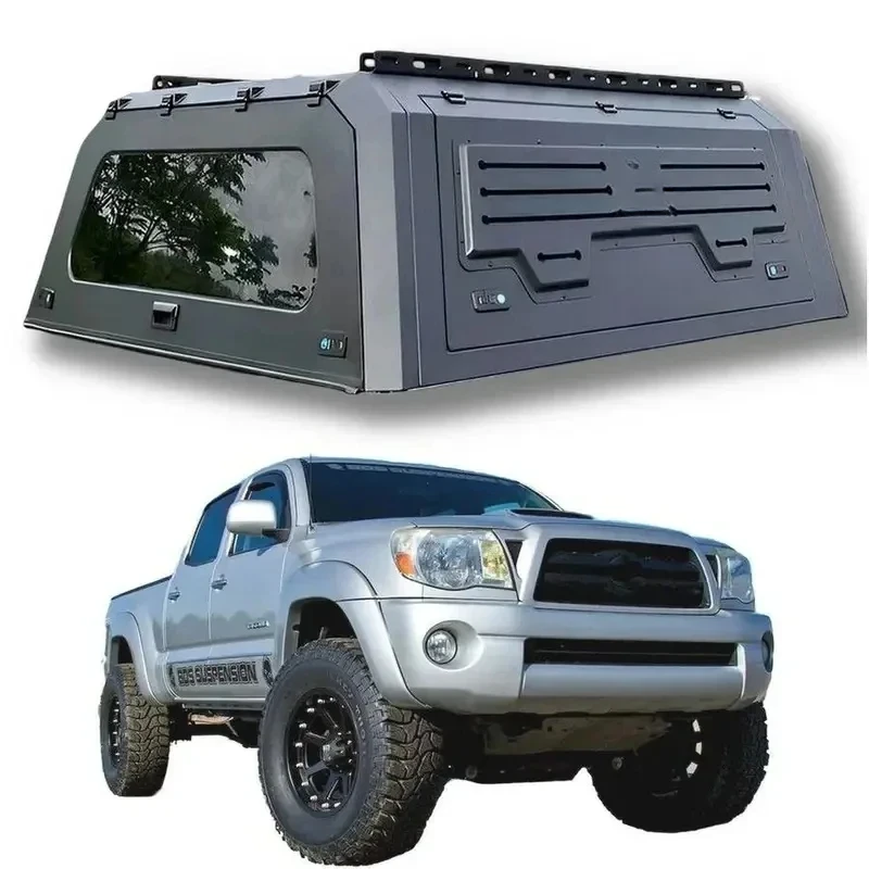 PrimeSelect Selected Car Parts Durle Waterproof Steel Hard Top Pickup Truck Canopy Tac