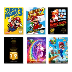 Videogame Cartoon Figuur Super M-Mario Schattige Canvas Poster Prints Muurschildering Slaapkamer Woonkamer Decoratie Kantoor Cuadros