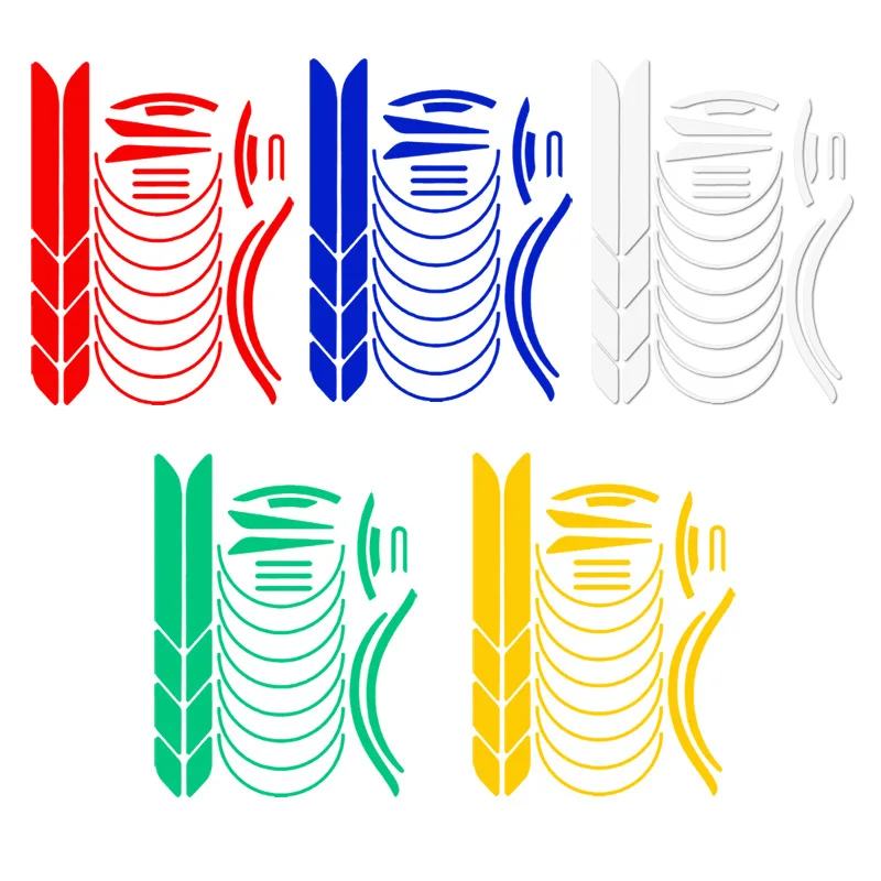 1 Set adesivo riflettente decalcomanie per ruote nastro adesivo riflettente per pneumatici per XIAOMI M365 Pro 1 S copertura di avvertimento di