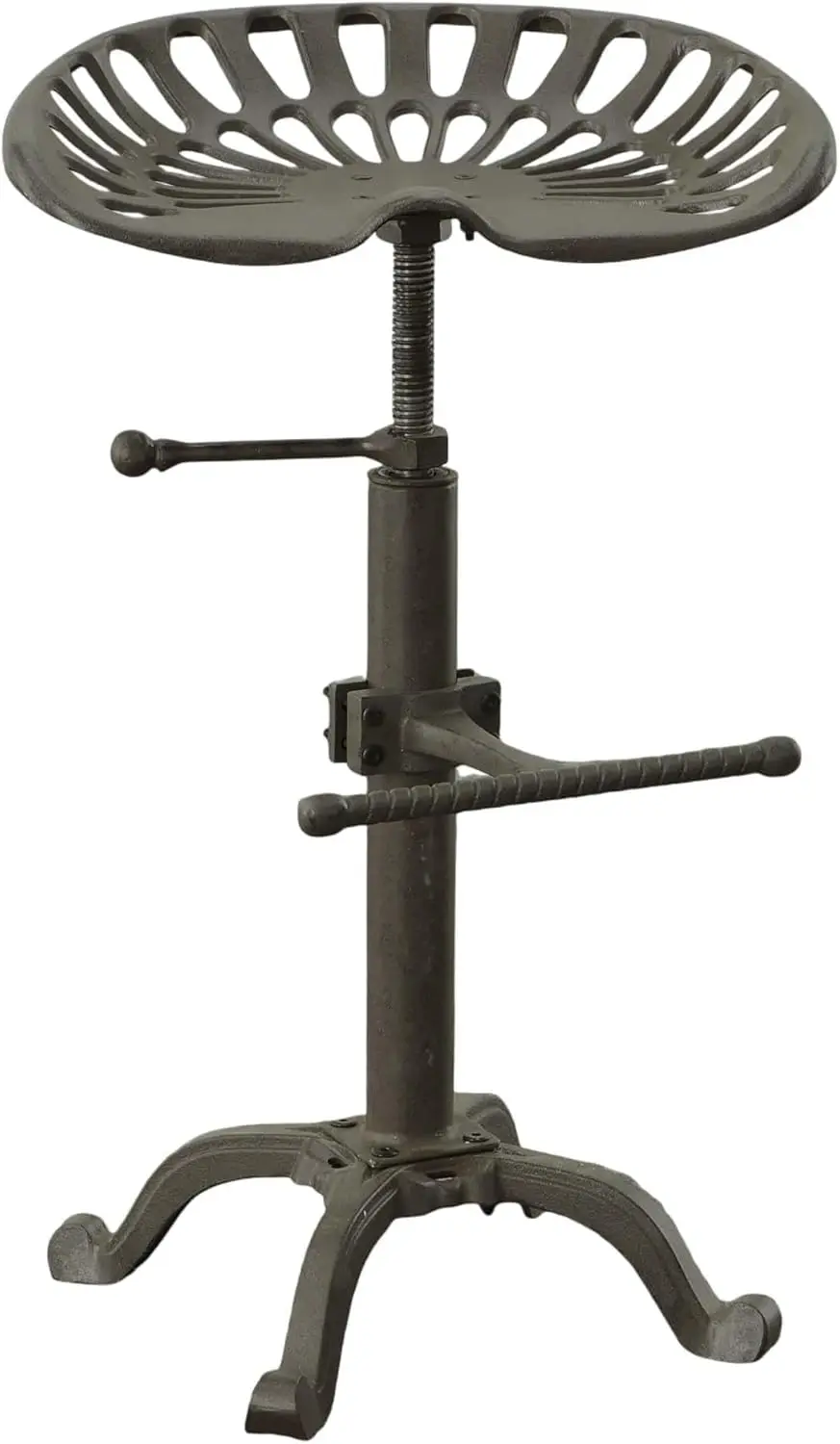 

Adjustable Iron Tractor Seat Barstool (Industrial)