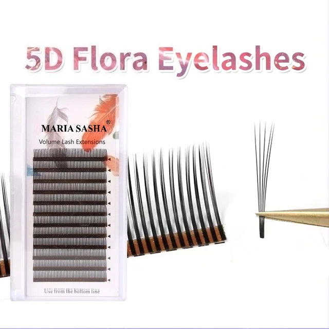 MARIA 5D Flora Lashes Easy Fan Przedłużanie rzęs Hurtownia Premade Volume 12 rzędów W Style Natural Soft Private Logo