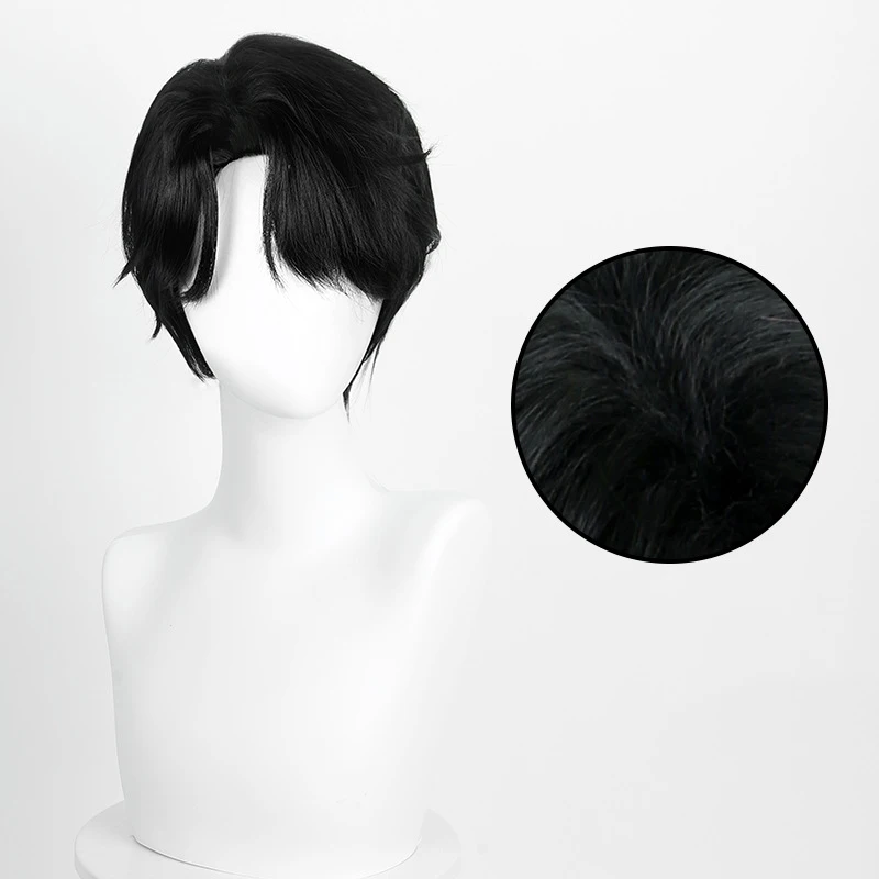 Jinu Saja Boys Cosplay Wig Synthetic Fiber Hair Ainme KPop Demon Hunters Role Play Performance Wig For Men