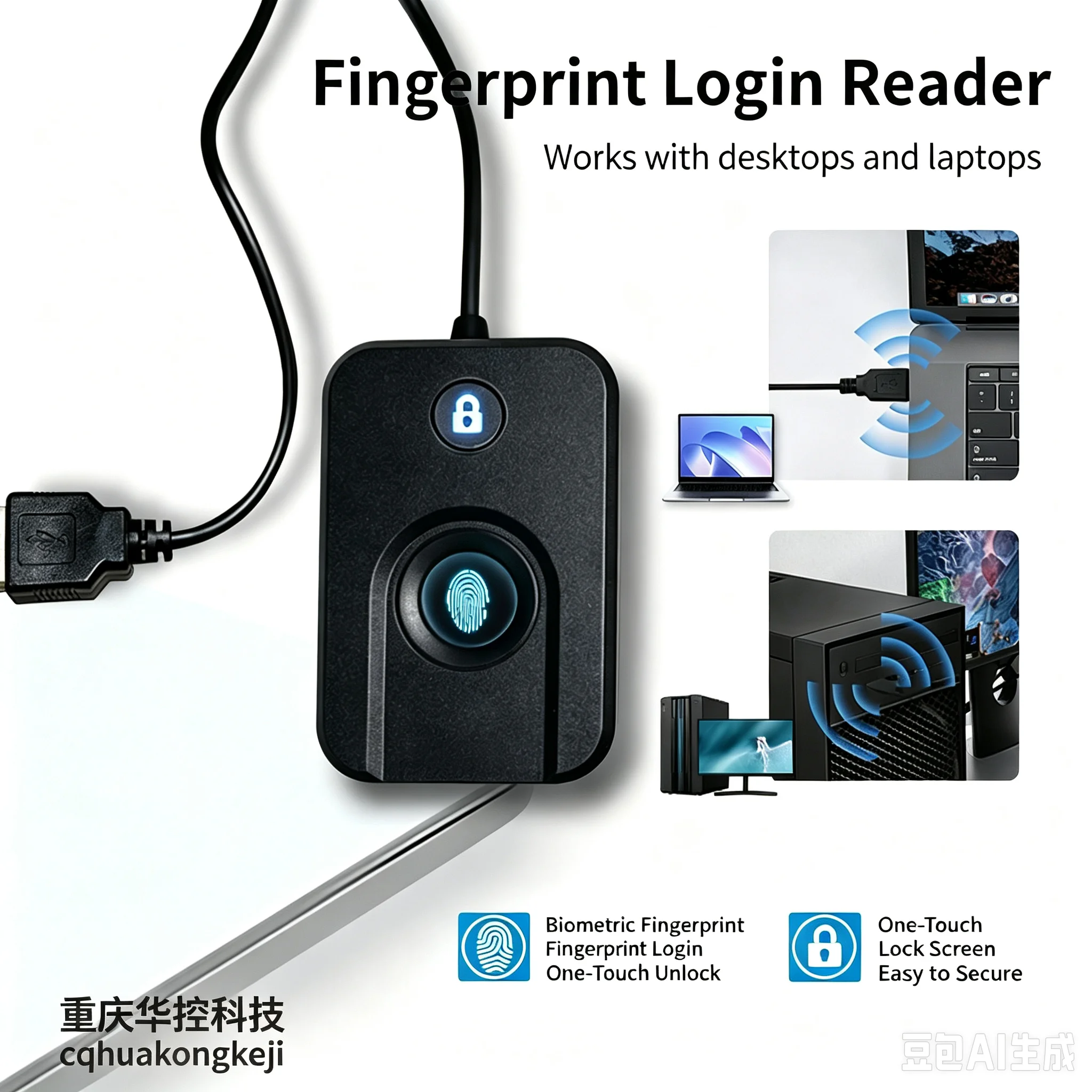 Layar Kunci Masuk Biometrik de - Fingerprint Reader Usb ulasan dan harga