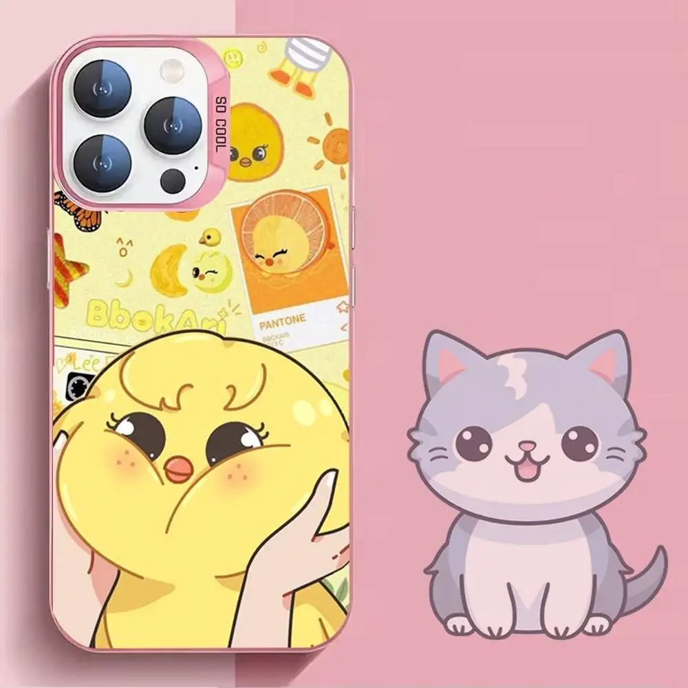 حافظة هاتف S-Stray-K-Kids-s Skzoos Kpop لهاتف iPhone 16,15,14,13,12,11,Mini,Pro,SE,MAX غطاء سيليكون وردي غير لامع