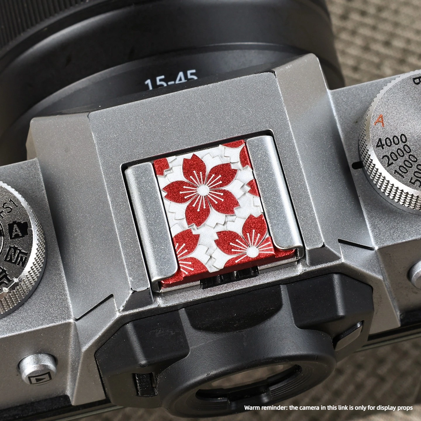 Sakura Metal Hot Shoe Cover Camera Decoration Suitable For F