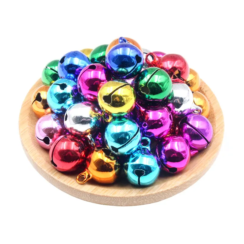 15Pcs Copper Loose Bead Jingle Christmas Bells For Decoration Home Party Wedding Pendants Ball DIY Earrings Handmade Accessories