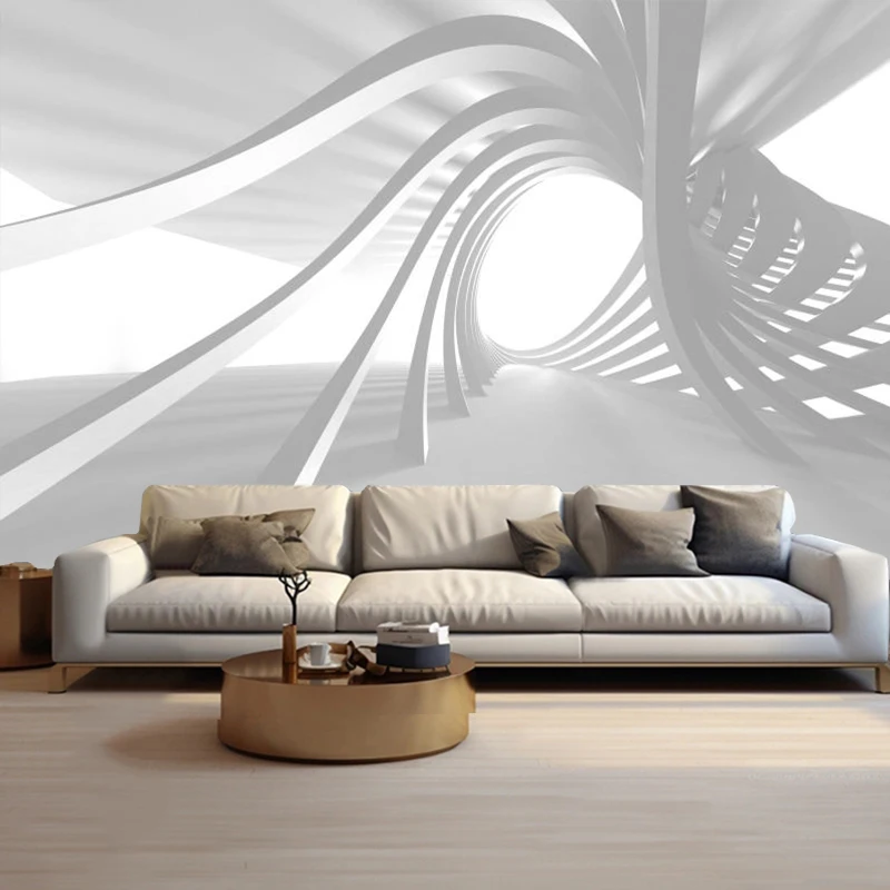 Custom Photo Mural Wallpaper 3D Stereo Abstract Space Extension Geometric TV Sofa Background Home Decor Backdrop Living Room