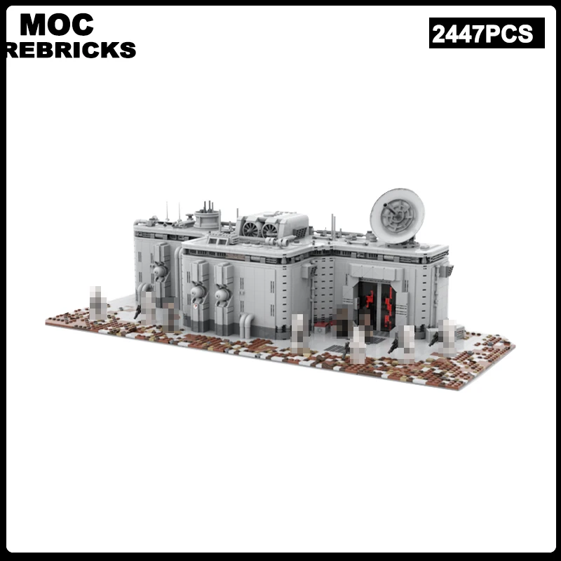 Space War Scene Architecture Imperial Bunker MOC Building Block Model Brick Toys Children's Christmas Gifts