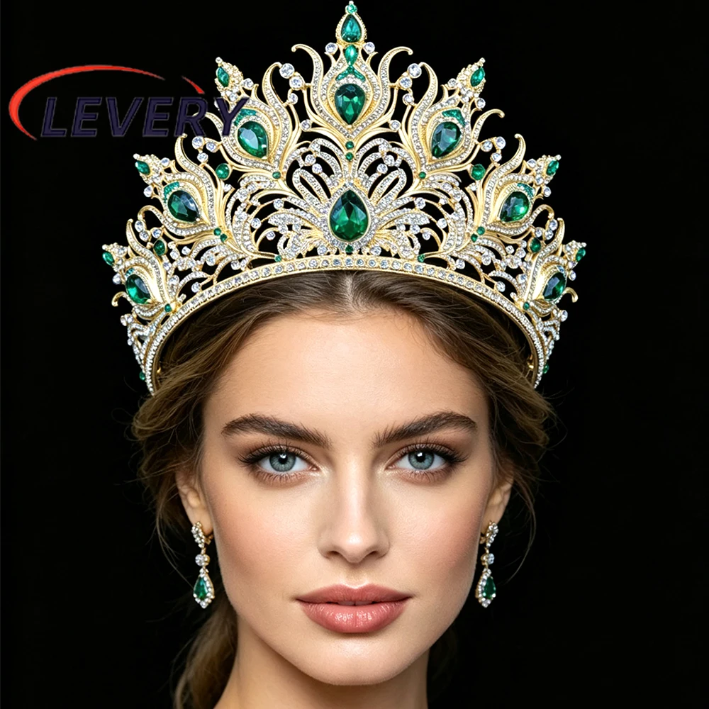 Levery 2026 New Tiaras and Crowns for Women Wedding Tiara for Bride Rhinestone Hair Accessories for Birthday Prom Crown