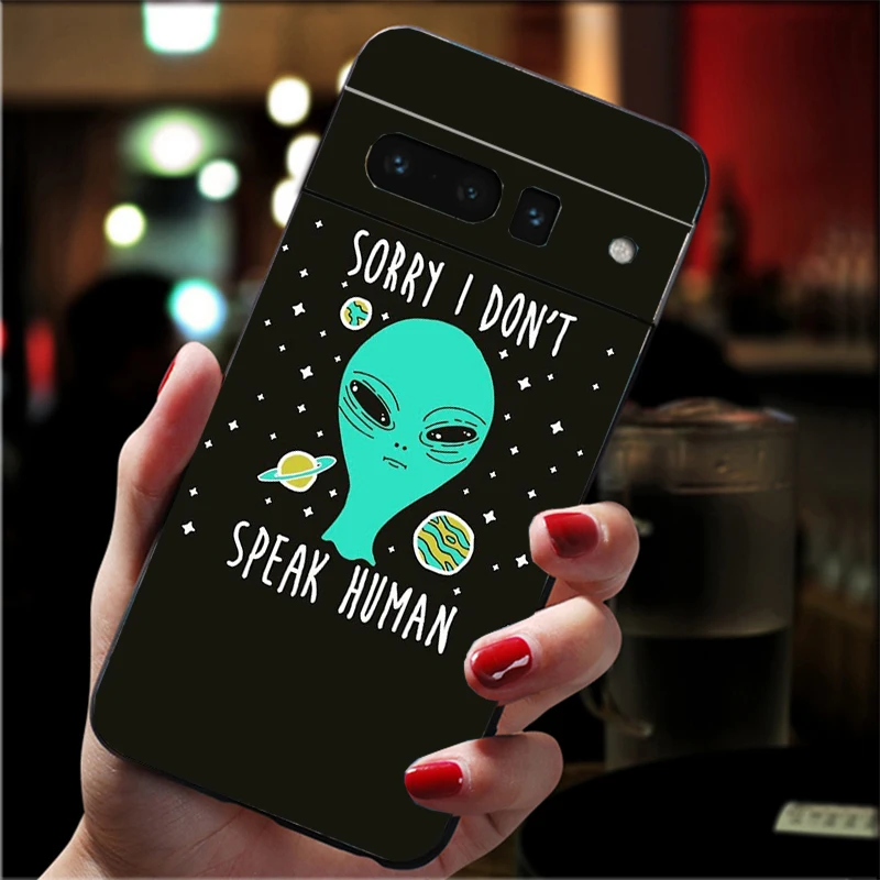 

Phone Case For Google Pixel 10 9 Pro XL 9A 8 7 6 Pro Pixel 8A 7A 6A Pixel 8 7 6 5 Aesthetics Cartoon alien space Believe UFO