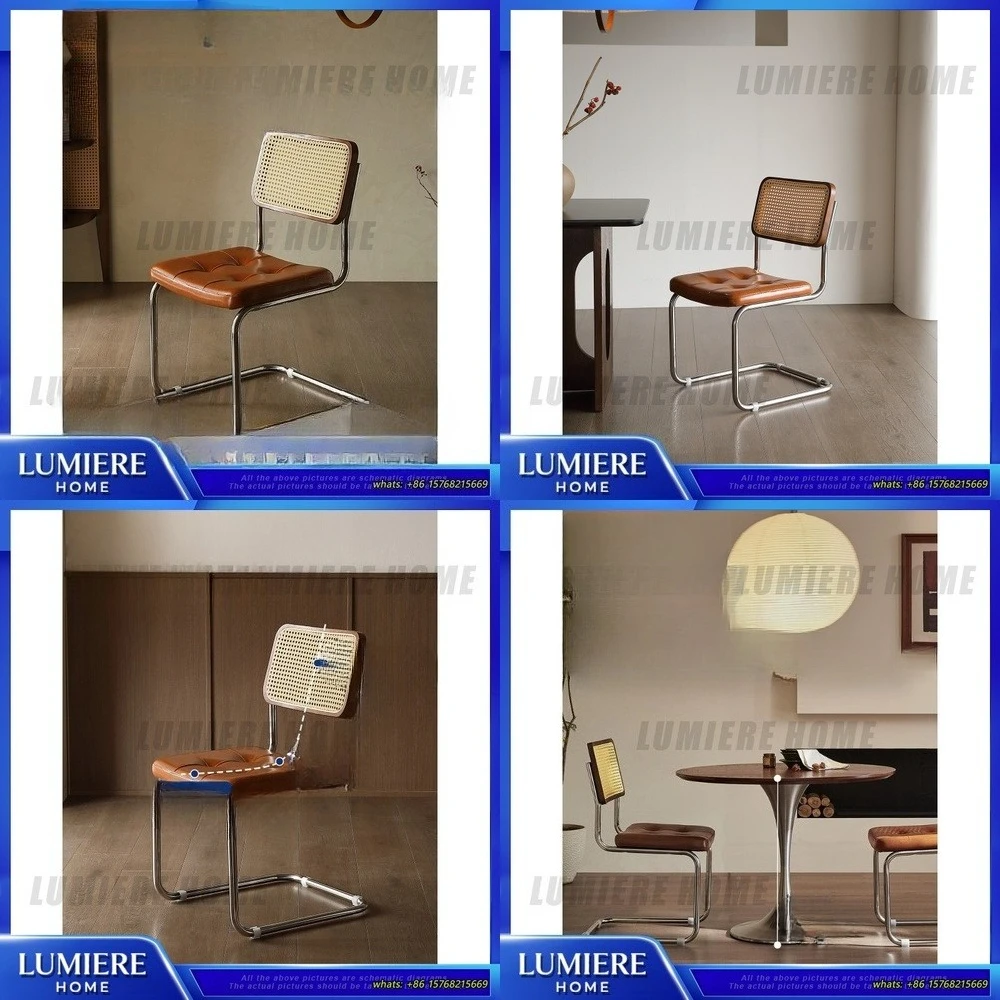 

Винтажный плетеный обеденный стул во французском стиле из массива дерева, металлический каркас в деревенском стиле, сиденье для кофейни, бистро, домашняя кухонная мебель