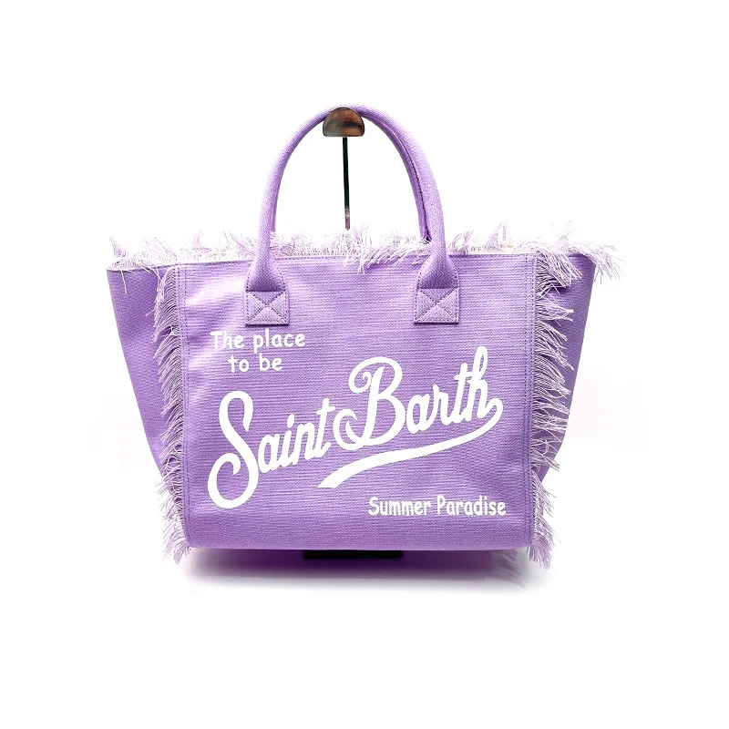 Tote Bag St. Bart\'s Europe and The United States New Women\'s Large-capacity Leisure Handmade Tassel Handbag High Quality