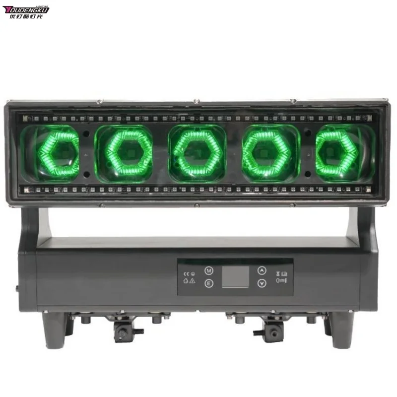 

4 штуки светодиодных сценических прожекторов IP65 5*40W с зумом, движущейся головкой, RGBW, для наружного освещения, DMX, для дискотек и ночных клубов