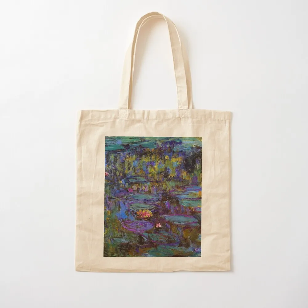 

Monet Water Lilies Tote Bag custom canvas bag shopper bag woman reusable grocery bags Canvas Tote