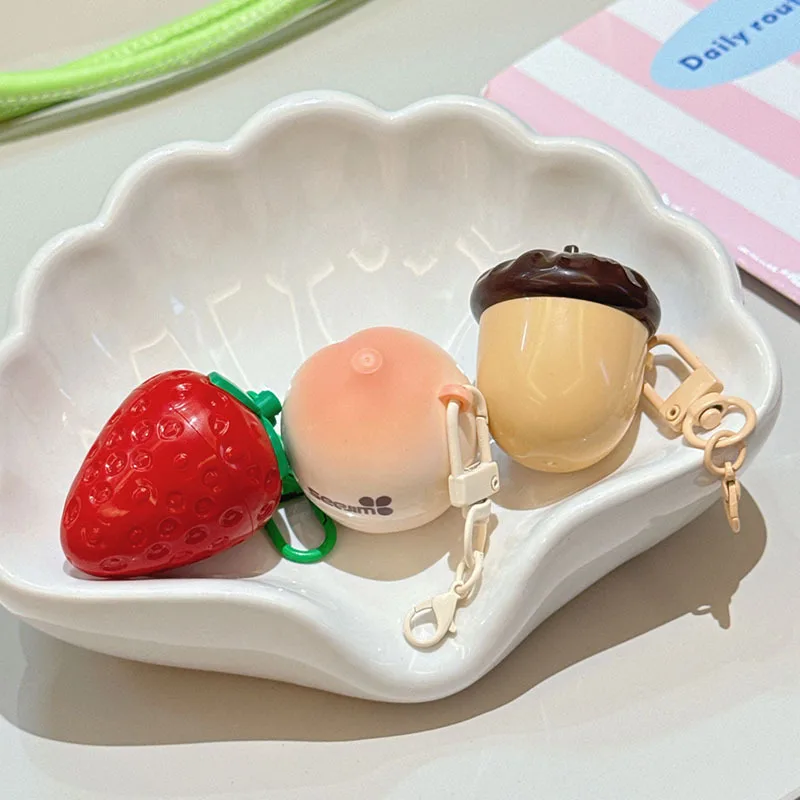 Juego de bálsamo labial hidratante, miel, melocotón, fresa, nuez, cambio cálido, lápiz labial, crema para el cuidado de los labios afrutados, línea de labios debilita