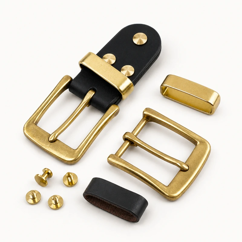 1-peca-fivela-de-cinto-de-latao-40mm-com-presilha-de-couro-e-rebites-para-reparo-de-cinto-masculino-diy-ferragens-para-artesanato-em-couro