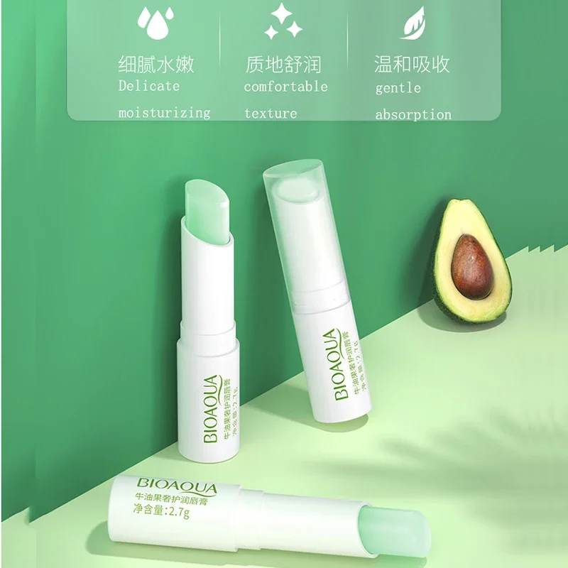 Avocado Luxury Lip Balm Hydration Reduces Lines Gentle Care Delicate And Moisturizing Comfortable Texture  1 Pcs