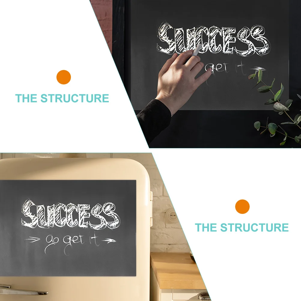 

Magnetic Fridge Blackboard Dry Erase Chalk Grocery List Pad Small Planner Memo Board Refridgerator Easy Clean Secure Magnet Stay