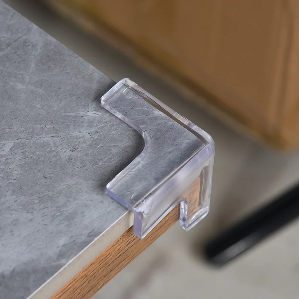 10 قطعة أغطية حماية الزوايا واقيات الزوايا البلاستيكية الشفافة المضادة للحماية من الأثاث سلامة الطفل طاولة التدقيق مكتب