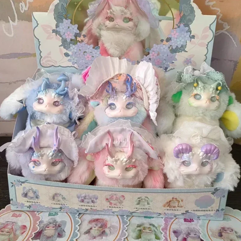 Tutulong Fantasy Forest Tea Party Series Blind Box Cute Doll Random Box Mystery Surprise box Rabbit Dragon Fluffy Toys Kid Gifts