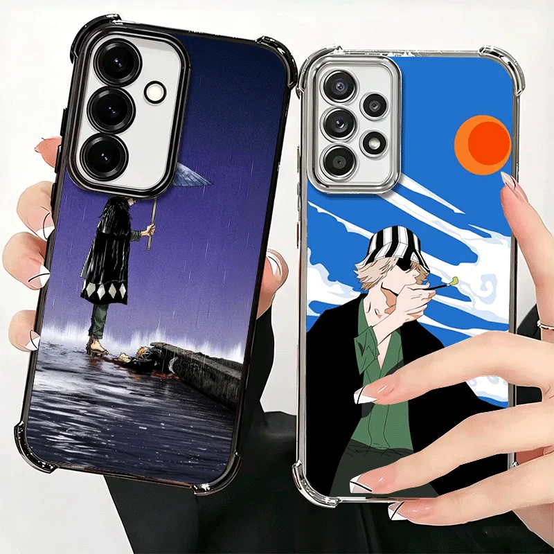 Чехол для телефона Bleach Kisuke Urahara с покрытием для Samsung A17 A57 A27 A37 A16 A56 A26 A36 A15 A55 A25 A35 A14 A54 A24 A34 A13 A53 A23