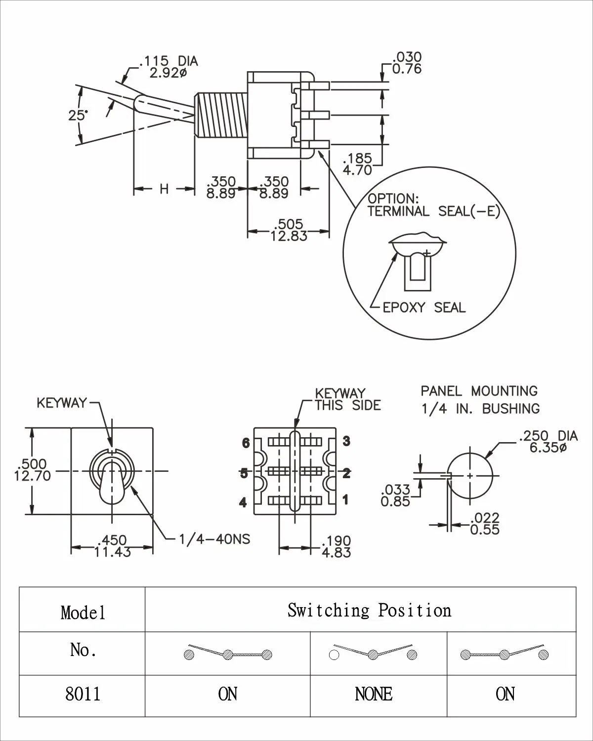 Новый 6 шт. красный Мини 2 Way тумблер переменного тока 120V250V 5A2A Вкл/6 булавки для Электрогитары