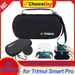 Hard EVA Carrying Case with Tempered Glass Film Handheld Game Console Case Waterproof for Trimui Smart Pro Handheld Game Console