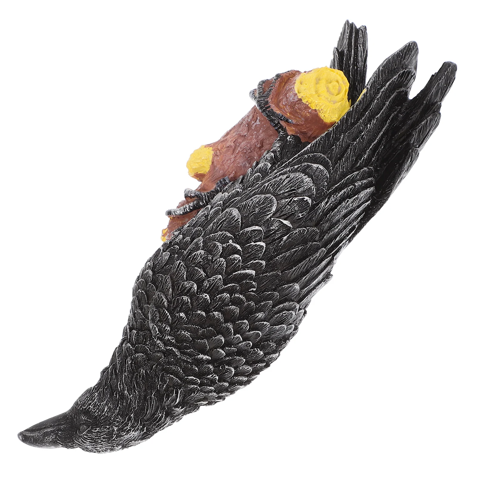 

Resin Crow Statue Vintage Halloween Decor Realistic Spooky Garden Desktop Halloween Crow Wall Decoration Fake Birds