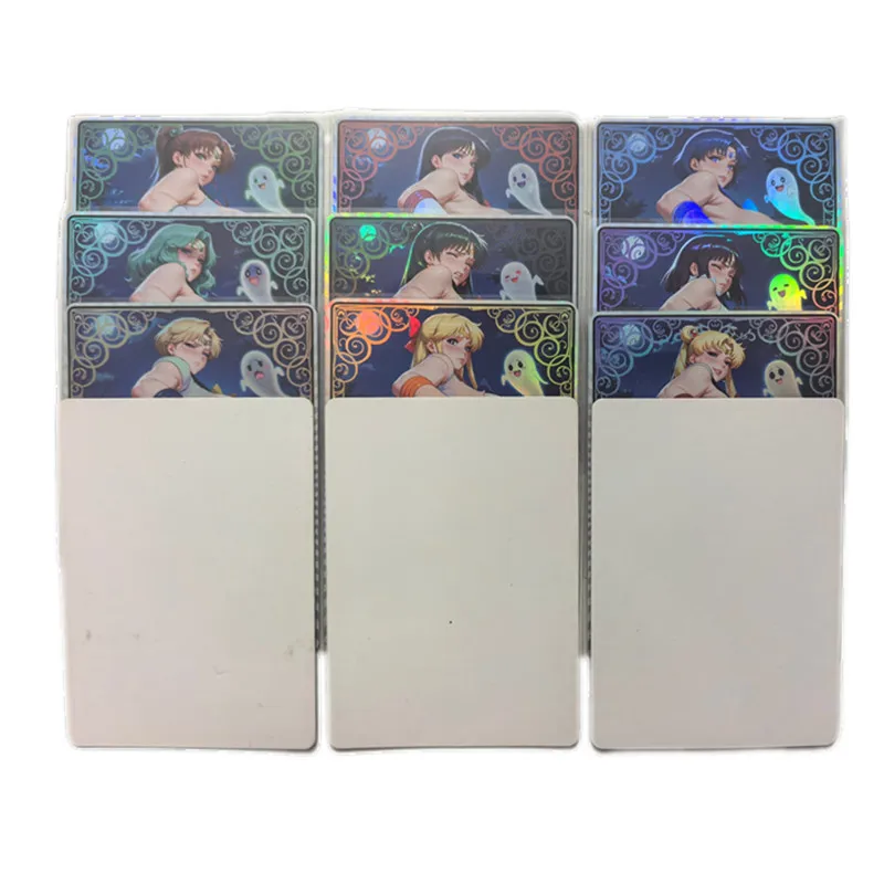 9pcs/set Sexy Cards Anime Sailor Moon Mizuno Ami Adult Goddess ACG Nude Cards 18+ Games Toys Gifts Comic Collection Cards