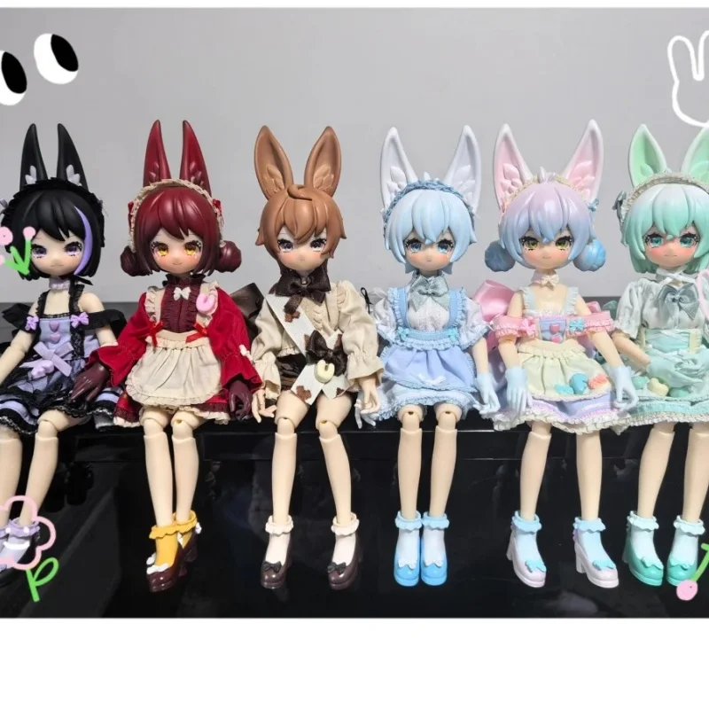 

Кукла BJD Ufdoll 6-точечная, специальная серия, мини-серия «Чайные напитки», оригинальная слепая коробка, подвижная модная модель, игрушки для фанатов и коллекционеров BJD