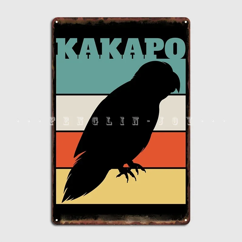 Kakapo Retro Metal Sign Cinema Kitchen Cinema Design Plates Tin Sign Poster