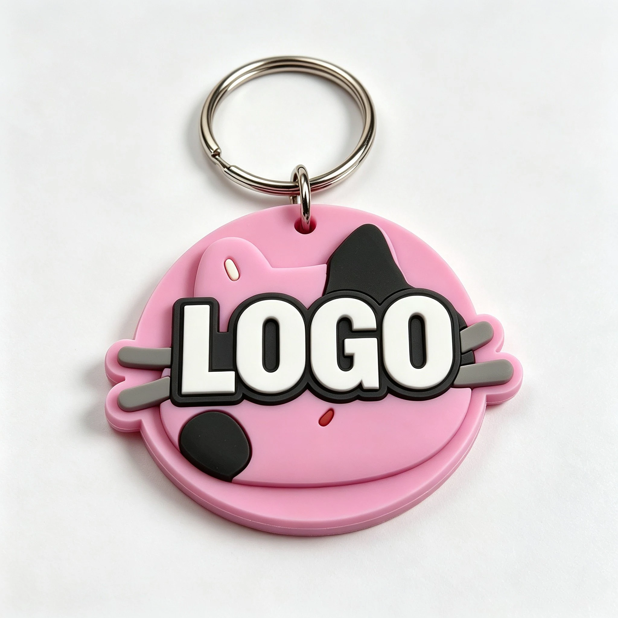 Llavero de PVC personalizado para mujeres, hombres, profesores, empleados, regalos de agradecimiento positivos para oficina y negocios