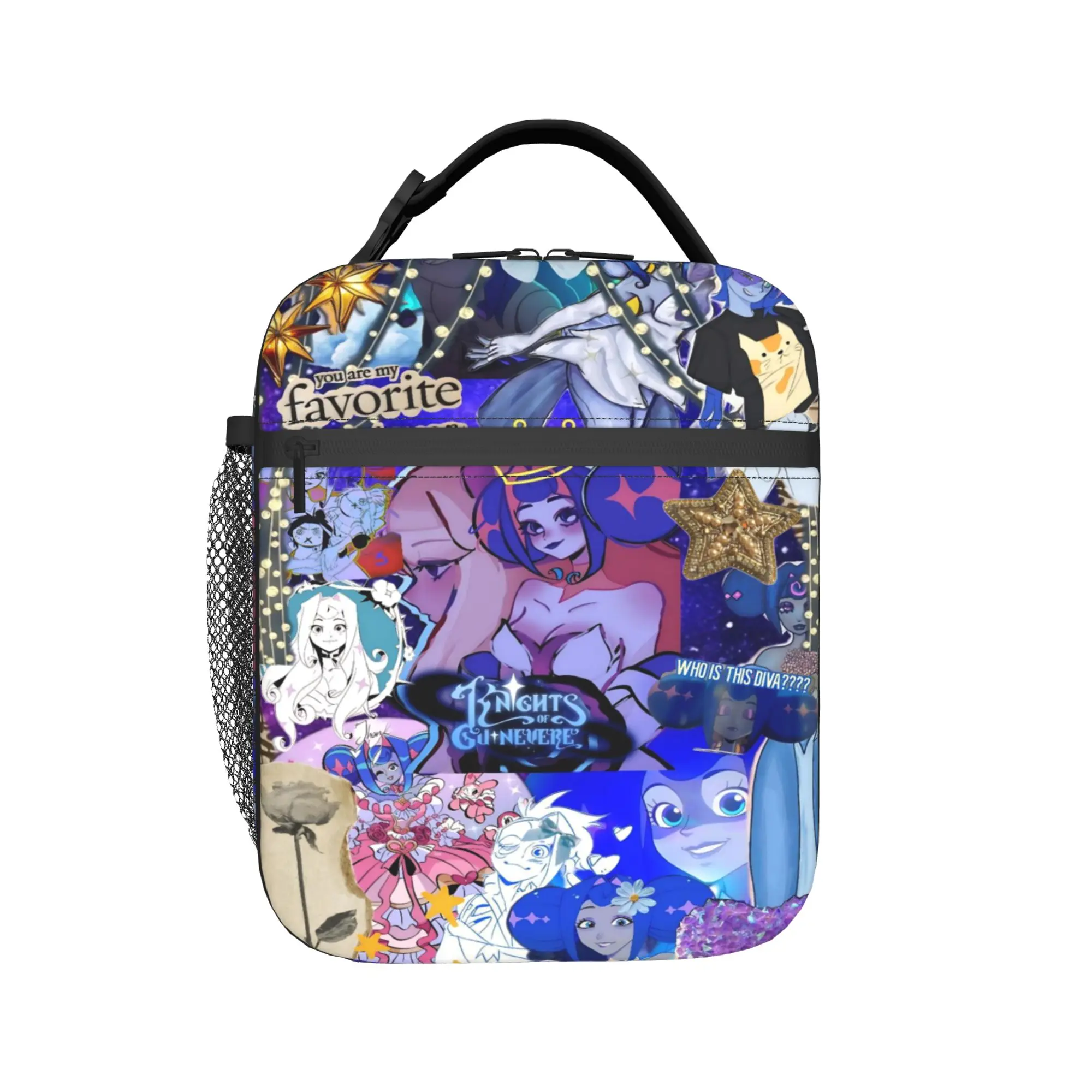 K-Knights Of Guinevere Accessories Insulated Lunch Bag For Picnic  Food Storage Bag Reusable Thermal Cooler Bento Box