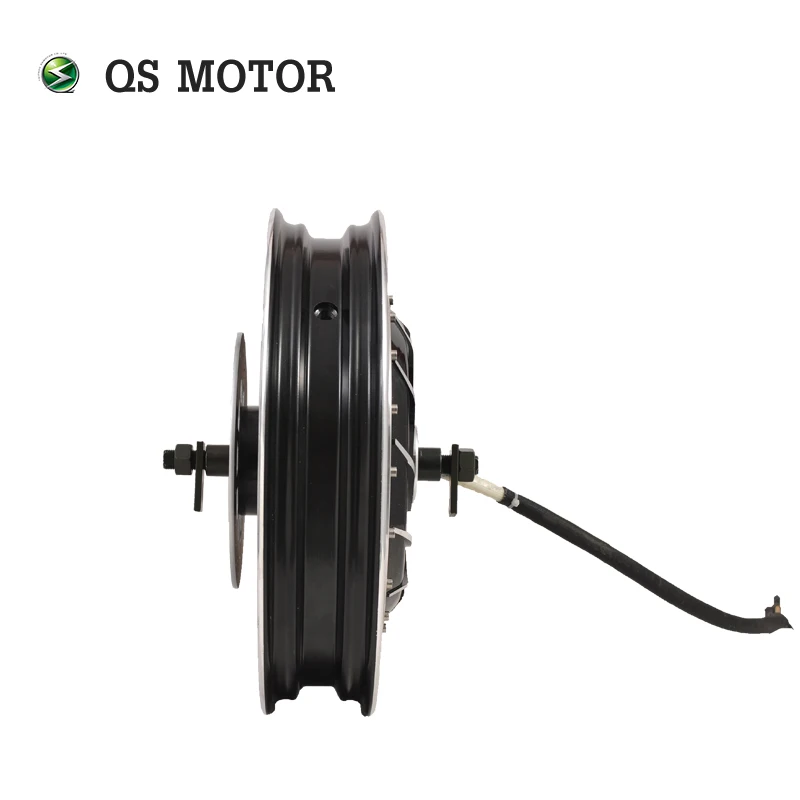 QSMotor 16*3,0 дюймов, 6000 Вт, 273 V3, 100 км/ч, Лидер продаж, BLDC, колесный двигатель, мотор-концентратор с двойным валом для электрического скутера/мотоцикла