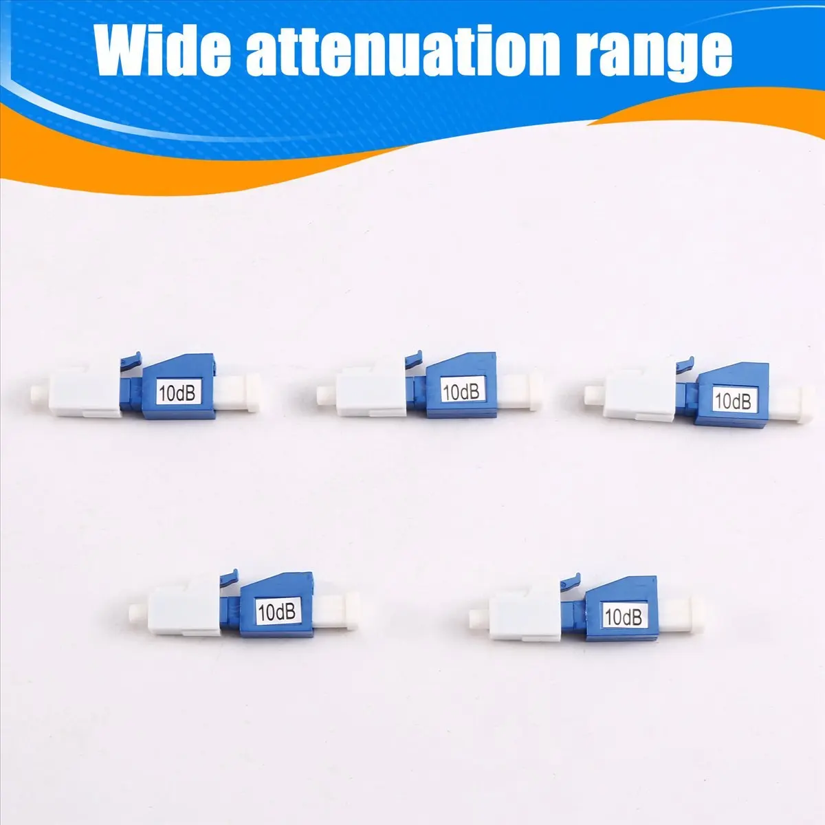 

5pcs for LC UPC 10dB Fiber Optic Adapter for Simplex SC UPC Connector Fiber Optic Attenuator SC10dB Fiber Flange