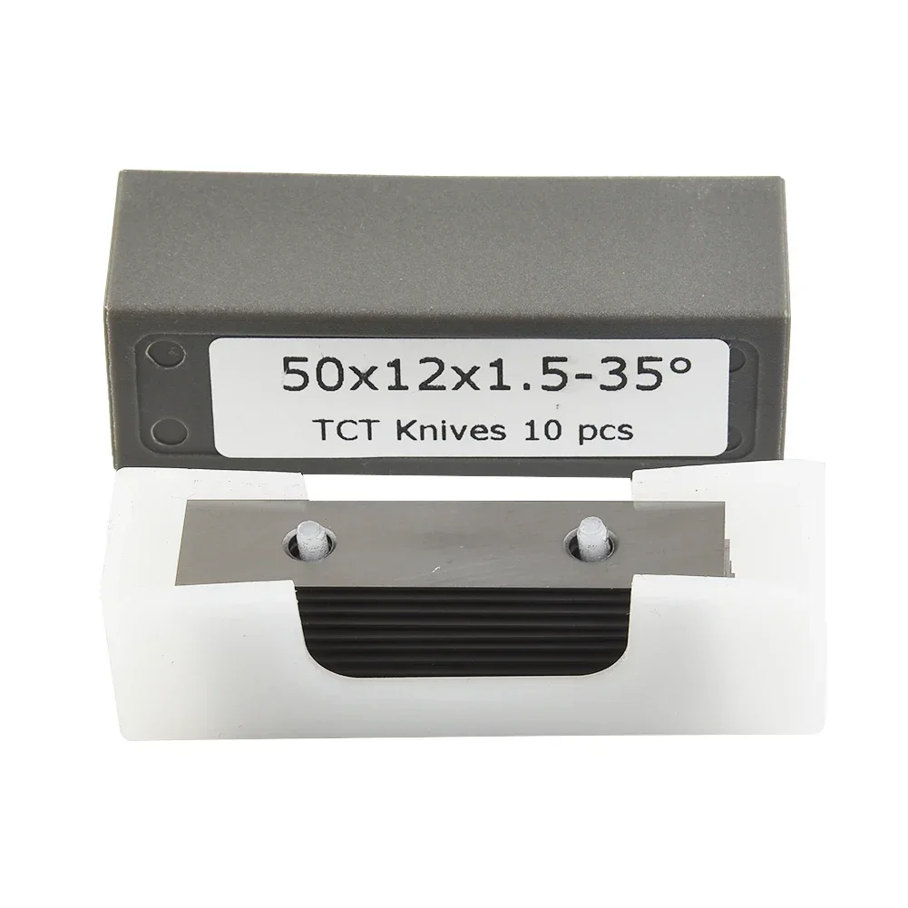 Square 50x12 For X1.5mm Carbide Inserts Cutter Blades Paint Scraper Blades 10Pc Fit For Wood Surfacing Planing Cutterheads