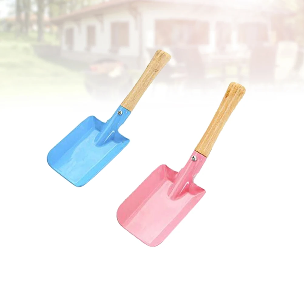 

2 Pcs Garden Shovels Durable Wooden Hand Shovel for Plant Transplant Dig Turn Pot Small Storage Easy Use Seeds Bulbs