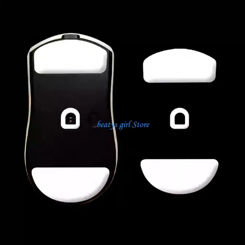 C7AB Esportstiger Ice Mouse Skates Stickers Mouse Feet Pad Round Glides Curveds Edges for ATK Mouse