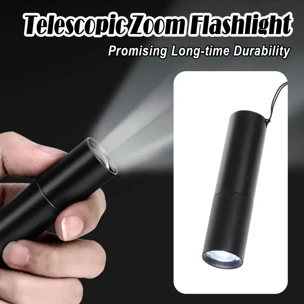 Super Bright Telescopic Zoom Flashlight Waterproof Rechargeable White Laser Flashlight Multi-speed Adjustment Zoom in And Out