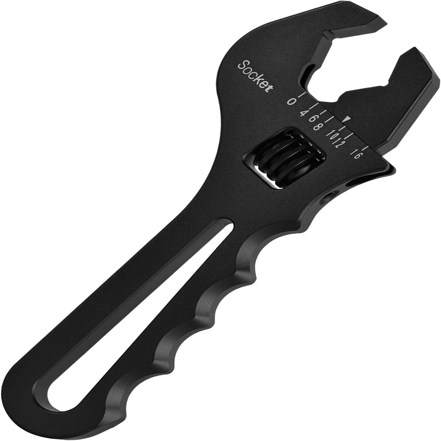 

Versatile, lightweight, adjustable precision black aluminum spanner wrench for tight spaces - essential tool for professionals w