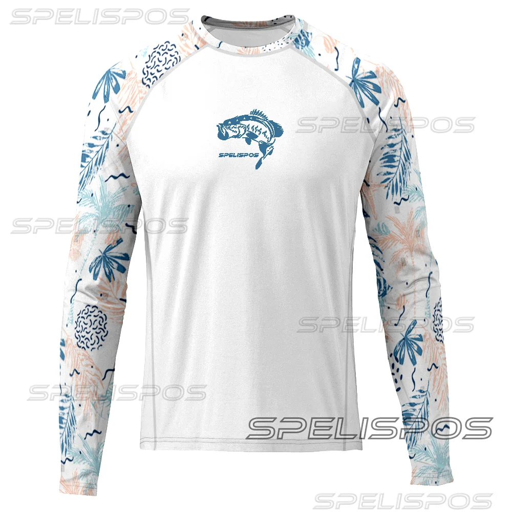 

SPELISPOS Latest Fishing Shirt Long Sleeve UV Protection Fishing Clothing Outdoor Men Summer UPF 50+ Apparel Performance Tops