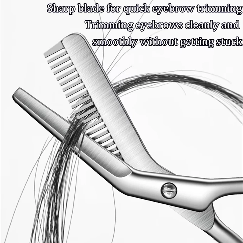 1Pc Rvs Wenkbrauw Trimmer Schaar Precisie Grooming Tool voor Mannen & Vrouwen Moeiteloos Mes Ontharing goede 2026