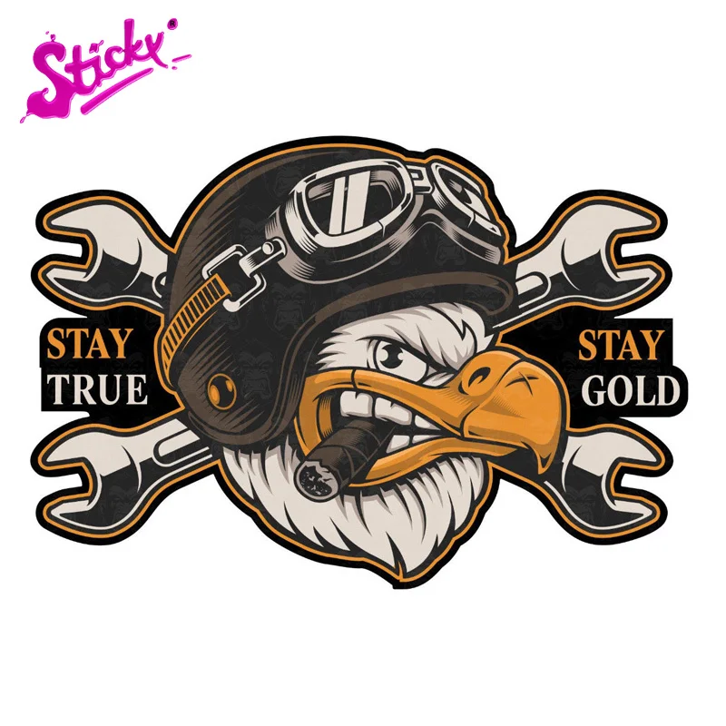 

Липкий липкий олдскул лысый орел курительная сигара пребывание истинное золото аниме Автомобильная Наклейка Декор Мотоцикл Внедорожный н...