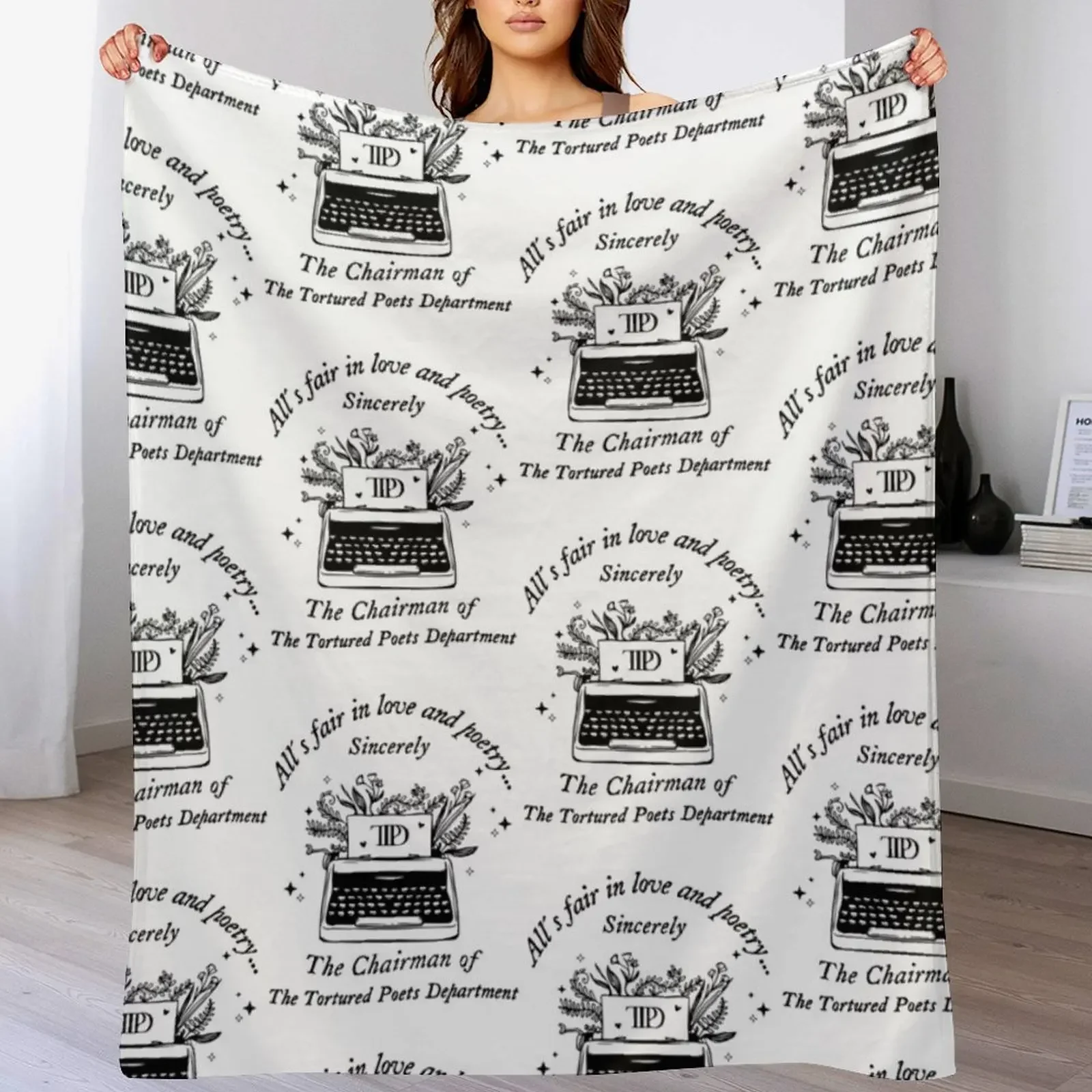 

The Tortured Poets Department Throw Blanket Luxury Designer Cute Plaid Blankets