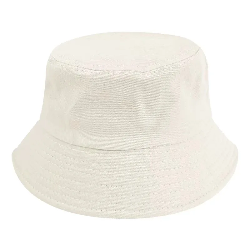 Fisherman hat free custom LOGO, Outdoor Mountaineering Bucket hat men and women solid color light plate pure cotton basin hat