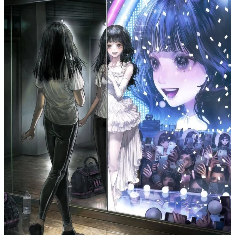 

500PCS/1024 PCS Jigsaw Puzzles Three Styles Anime Girl Challenging Family Activity Game for Gameroom Bedroom Home Decor Gift