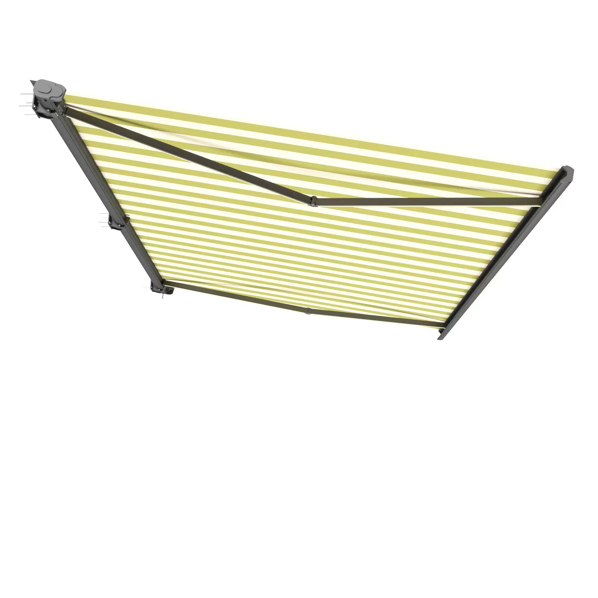 

Heavy Duty Aluminum Frame Electric Acrylic Remote Control Retractable Awning with LED Big Size