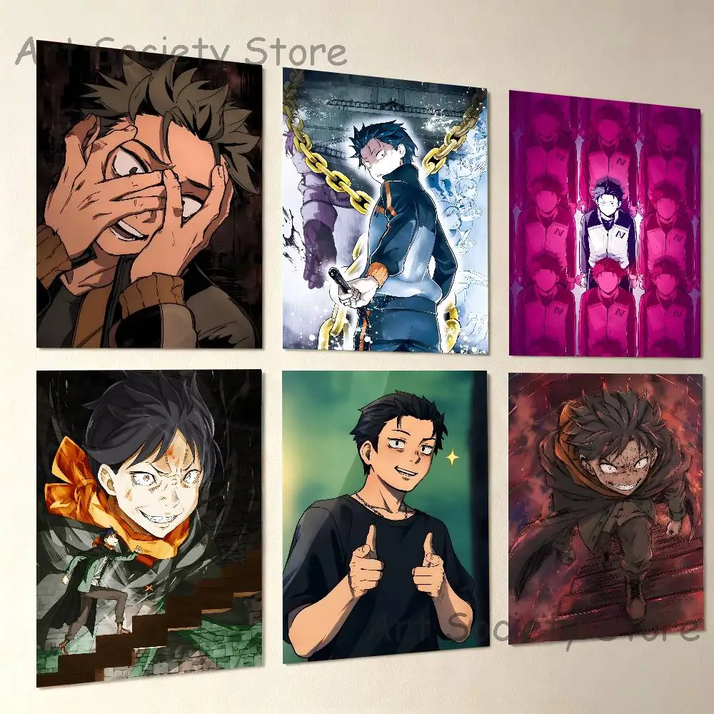 R-Re Z-Zero Natsuki Subaru Club Bar Paper Vintage Poster Wall Art Painting Bedroom Study Stickers