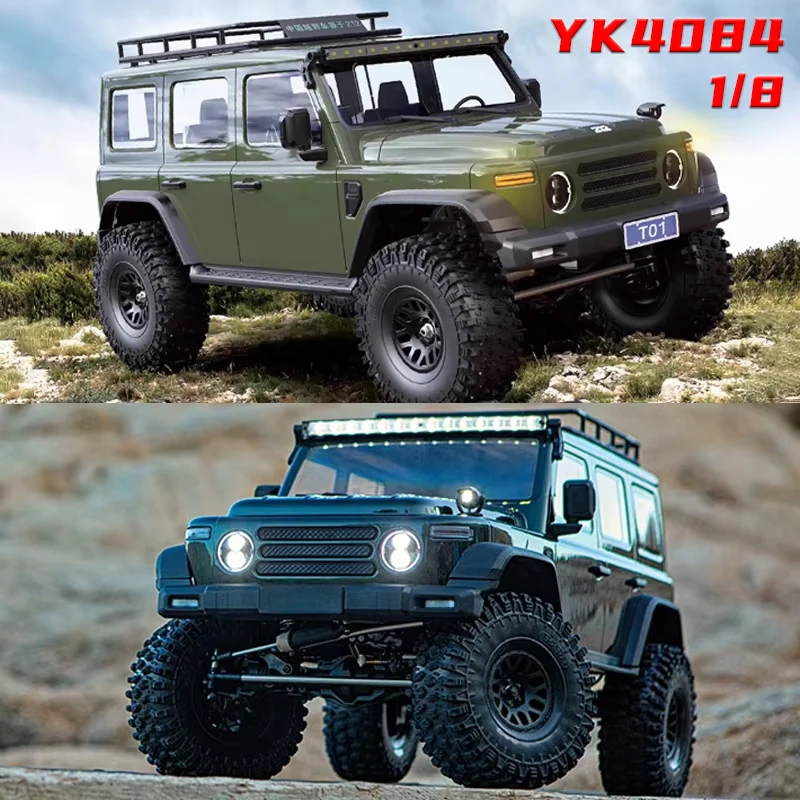 

Новый 1/8 пульт дистанционного управления, 4WD, электрический 212, внедорожник, дифференциальный замок, двухскоростной светодиодный светильник YK4084, радиоуправляемая игрушка
